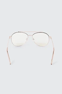 Lunettes anti-lumière bleue style aviateur