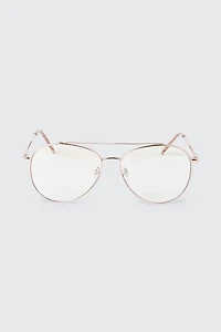 Clear Aviator Blue Light Glasses