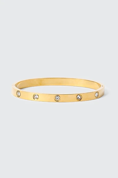 Bracelet jonc à pierres