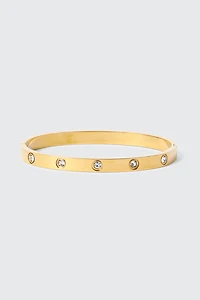 Bracelet jonc à pierres