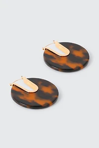 Anneaux à motif écaille de tortue