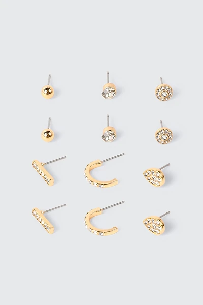 6-Pack Stone Earring Set