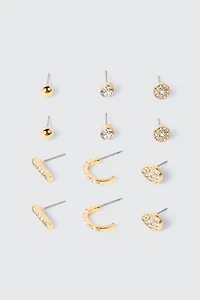 6-Pack Stone Earring Set