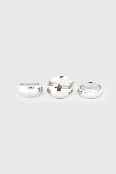 3-Pack Chunky Rings