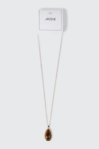 Oval Cat Eye Stone Necklace