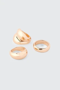 3-Pack Chunky Rings