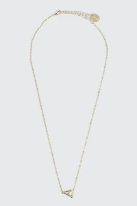 14K Gold Plated Initial A Necklace