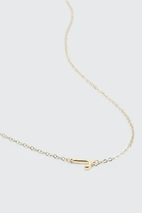 14K Gold Plated Initial J Necklace