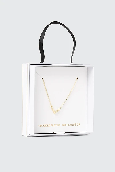14K Gold Plated Initial L Necklace