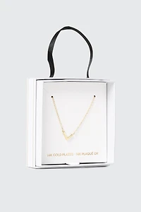 14K Gold Plated Initial L Necklace