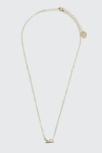 14K Gold Plated Initial K Necklace