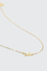 14K Gold Plated Initial K Necklace
