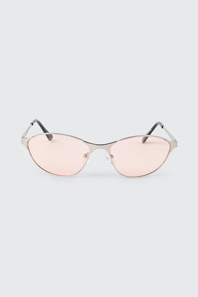 Lunettes de soleil œil-de-chat ovales minces