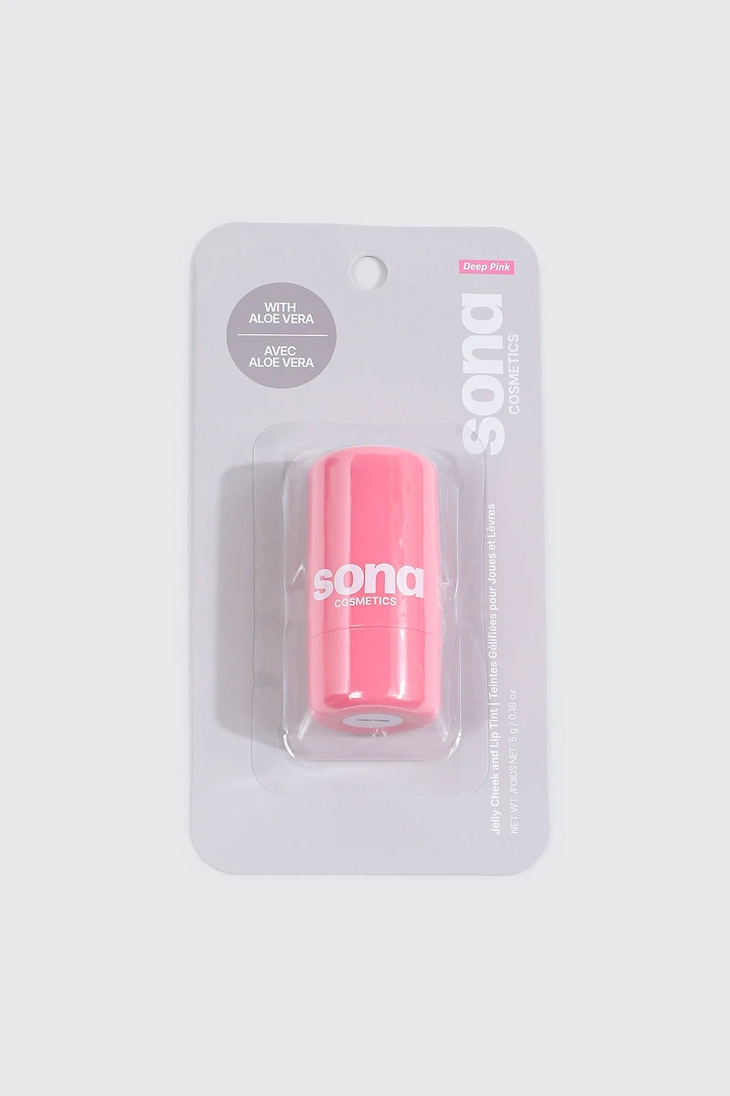 Teintes gélifiées pour joues et lèvres