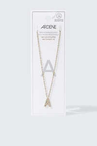 14K Gold Plated Initial A Necklace