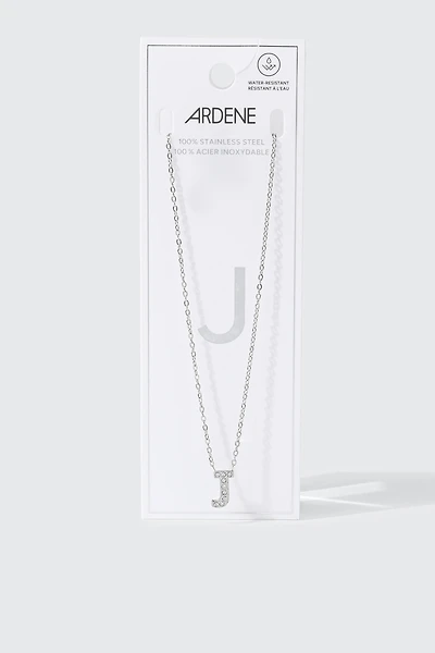 Stainless Steel Initial J Necklace