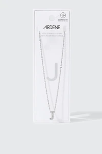Stainless Steel Initial J Necklace