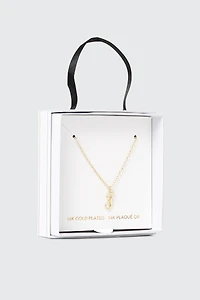 14K Gold Plated Initial J Necklace