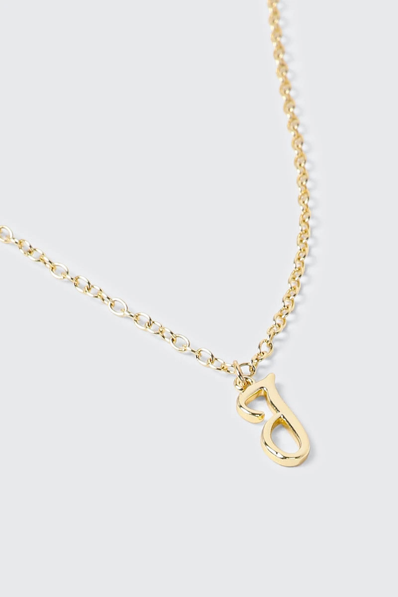14K Gold Plated Initial J Necklace