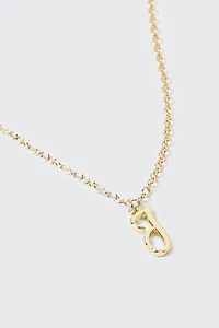 14K Gold Plated Initial J Necklace