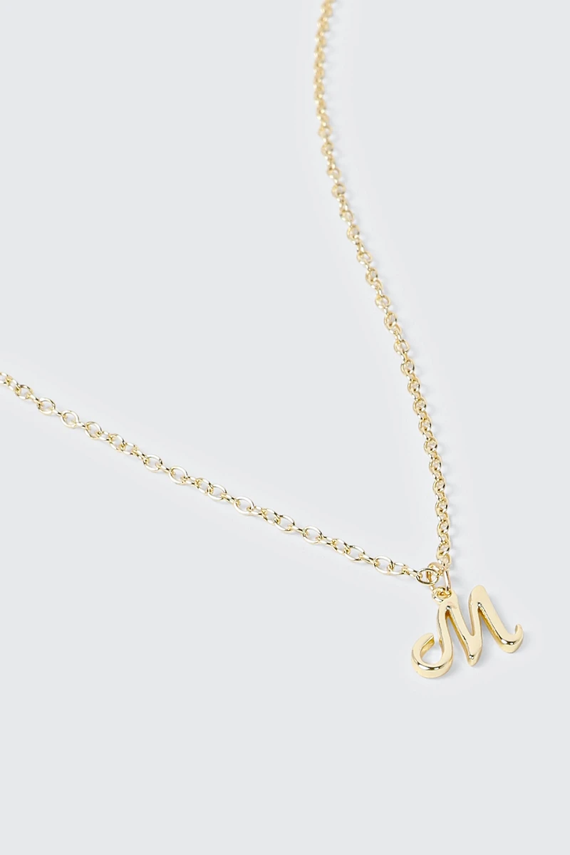 14K Gold Plated Initial Necklace