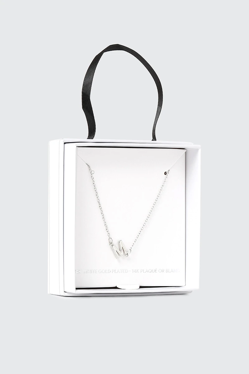 14K Gold Plated Initial Necklace