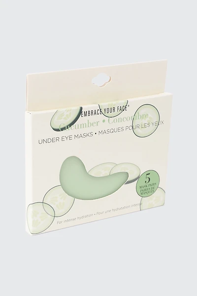 Lot de 5 masques contour des yeux au concombre