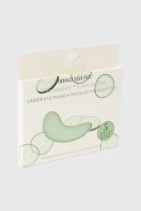 Lot de 5 masques contour des yeux au concombre