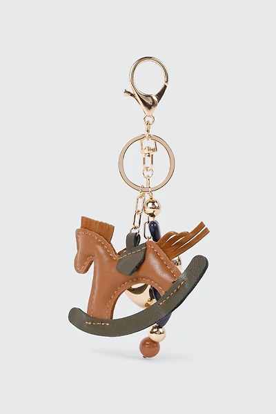 Rocking Horse Charm Keychain
