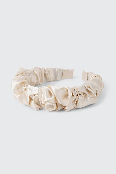 Ruched Satin Beauty Headband
