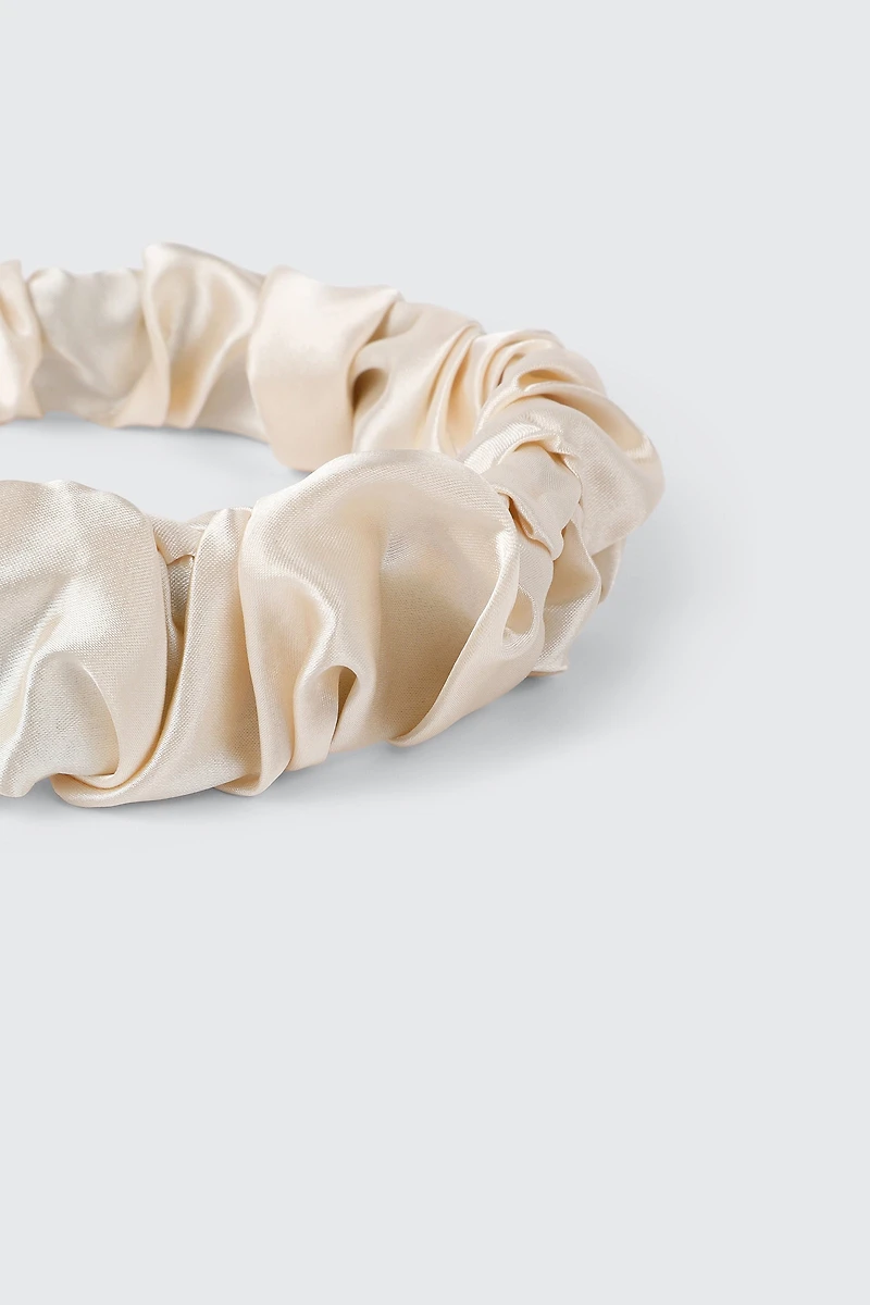 Ruched Satin Beauty Headband