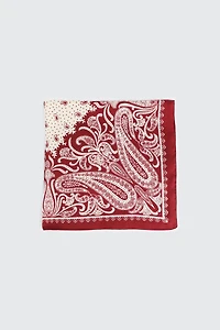 Paisley Print Square Scarf