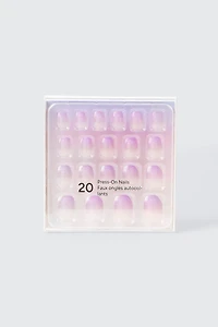 20-Pack Glitter Ombre Press On Nails