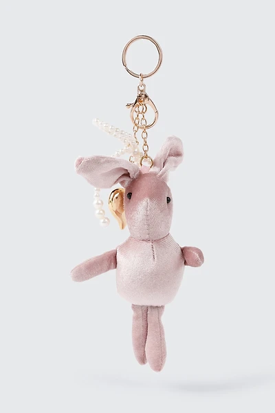 Velvet Bunny Keychain