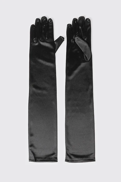 Long Satin Gloves