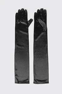 Long Satin Gloves