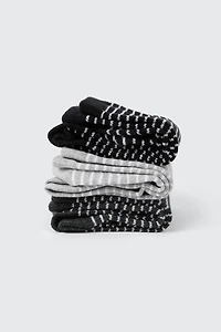3-Pack Striped Crew Socks