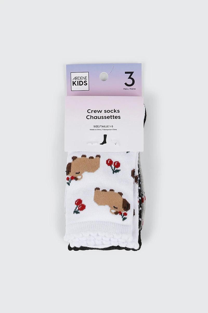 3-Pack Crew Socks