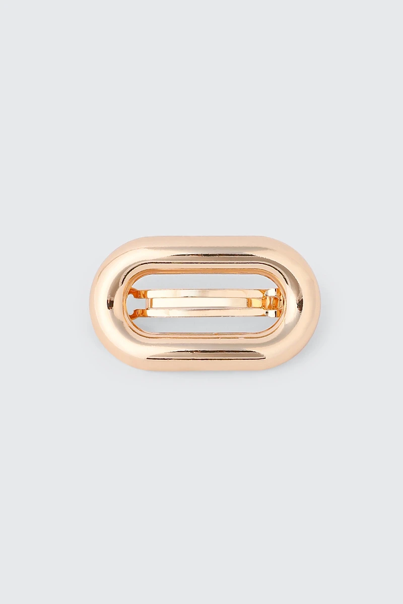 Metal Oval Barrette