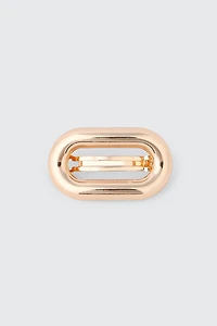 Metal Oval Barrette