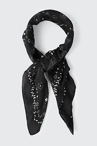 Foulard carré doux à imprimé cachemire