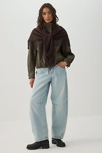 Triangle Fringe Shawl
