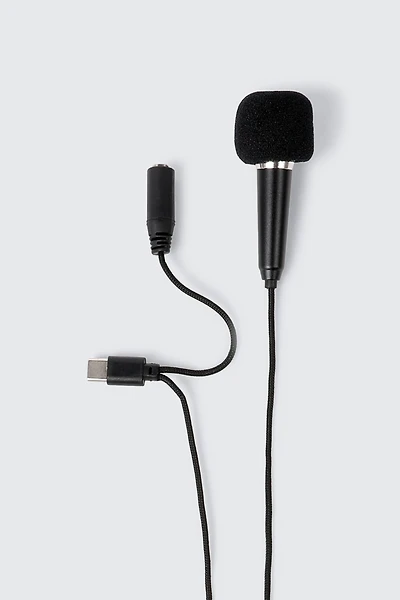 Mini microphone avec adaptateur USB-C