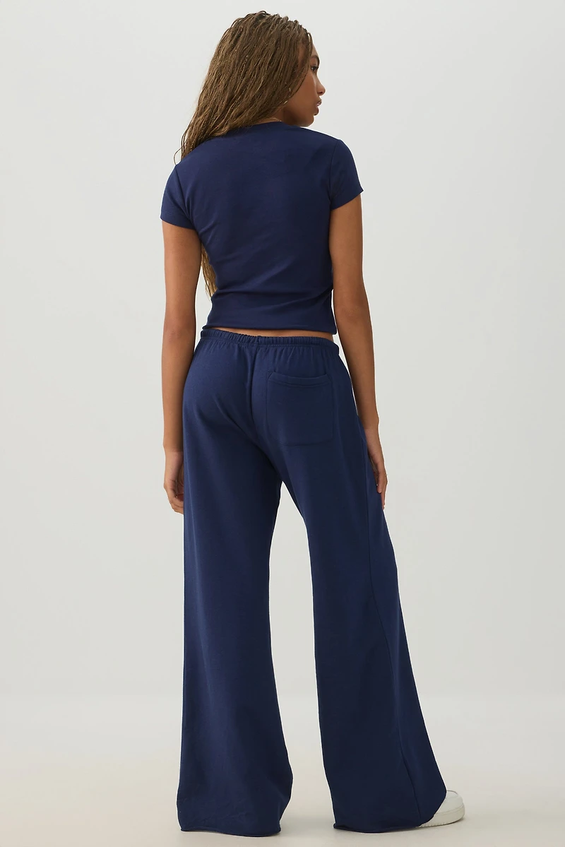 Drawstring Wide Leg Pants