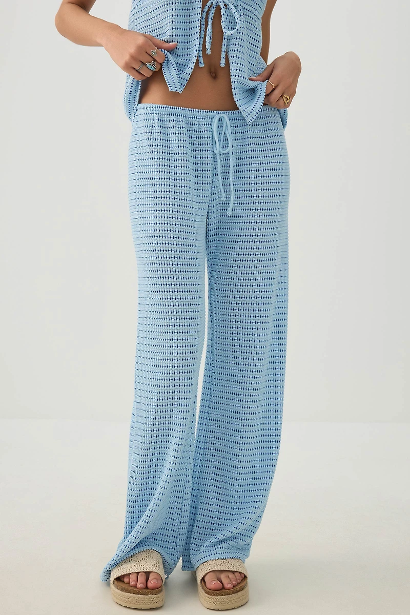 Open Stitch Crochet Pant