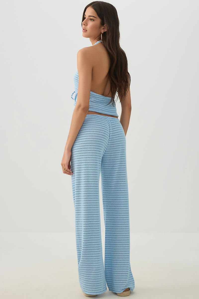 Open Stitch Crochet Pant
