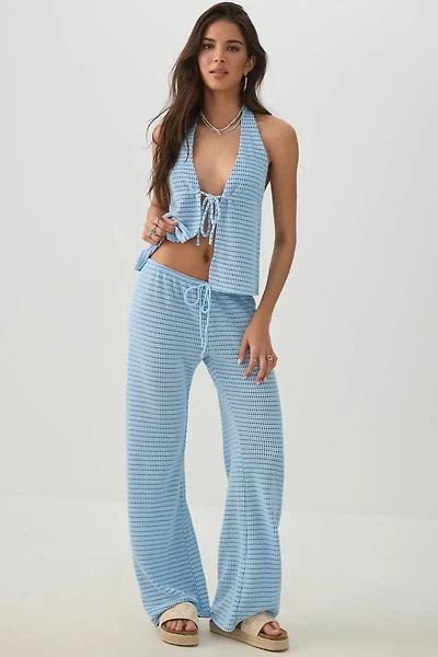 Open Stitch Crochet Pant