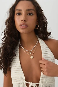 Textured Knit Tie Front Halter Tank Top