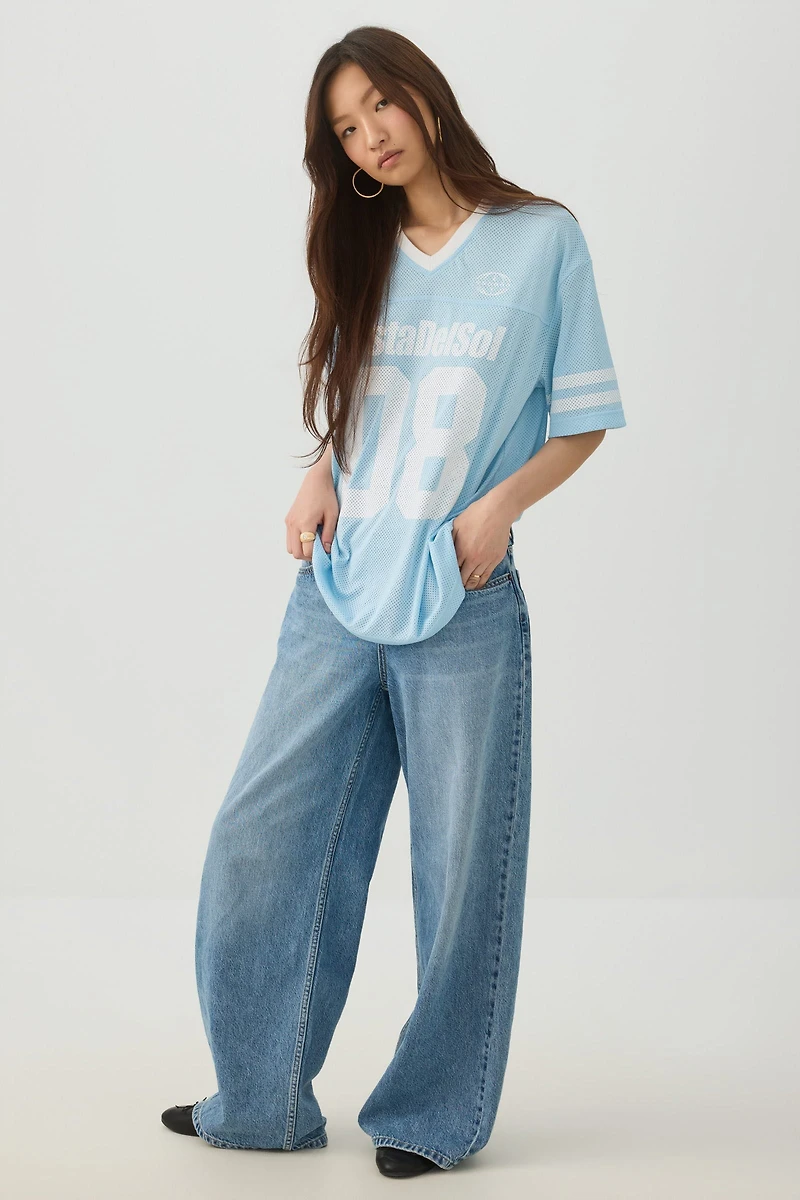Oversized Football Mesh T-Shirt