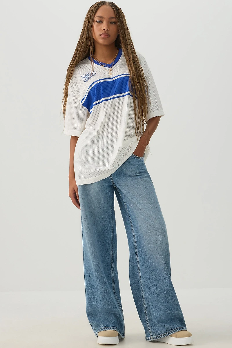Oversized Football Mesh T-Shirt